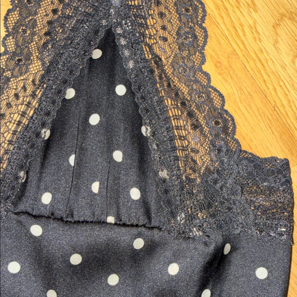 NWT Free People Intimately Polka Dot Lace Slip Dress Bad For You Printed Maxi - Picture 5 of 9